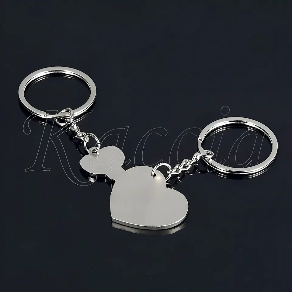 Conjunto de Porta-chaves Namorados Chave Coração Casal 5