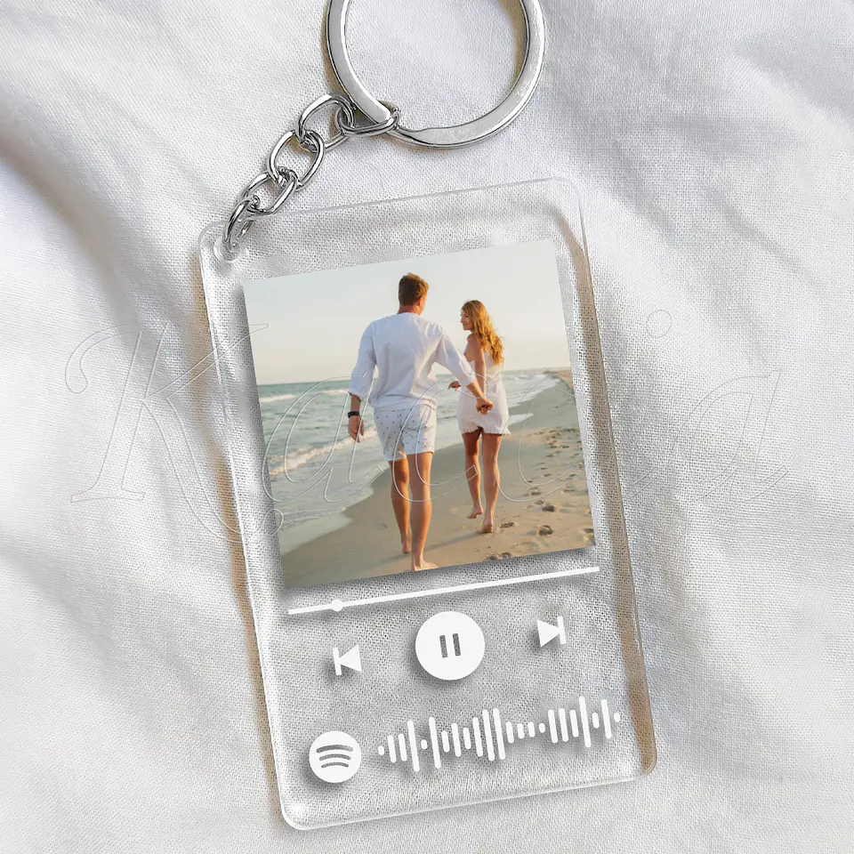 Porta-chaves Personalizado Spotify Acrílico com Foto 6