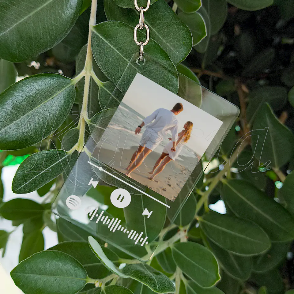 Porta-chaves Personalizado Spotify Acrílico com Foto 8