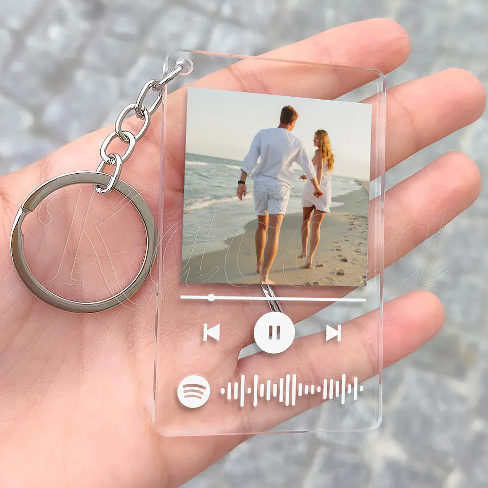 Porta-chaves Personalizado Spotify Acrílico com Foto 4