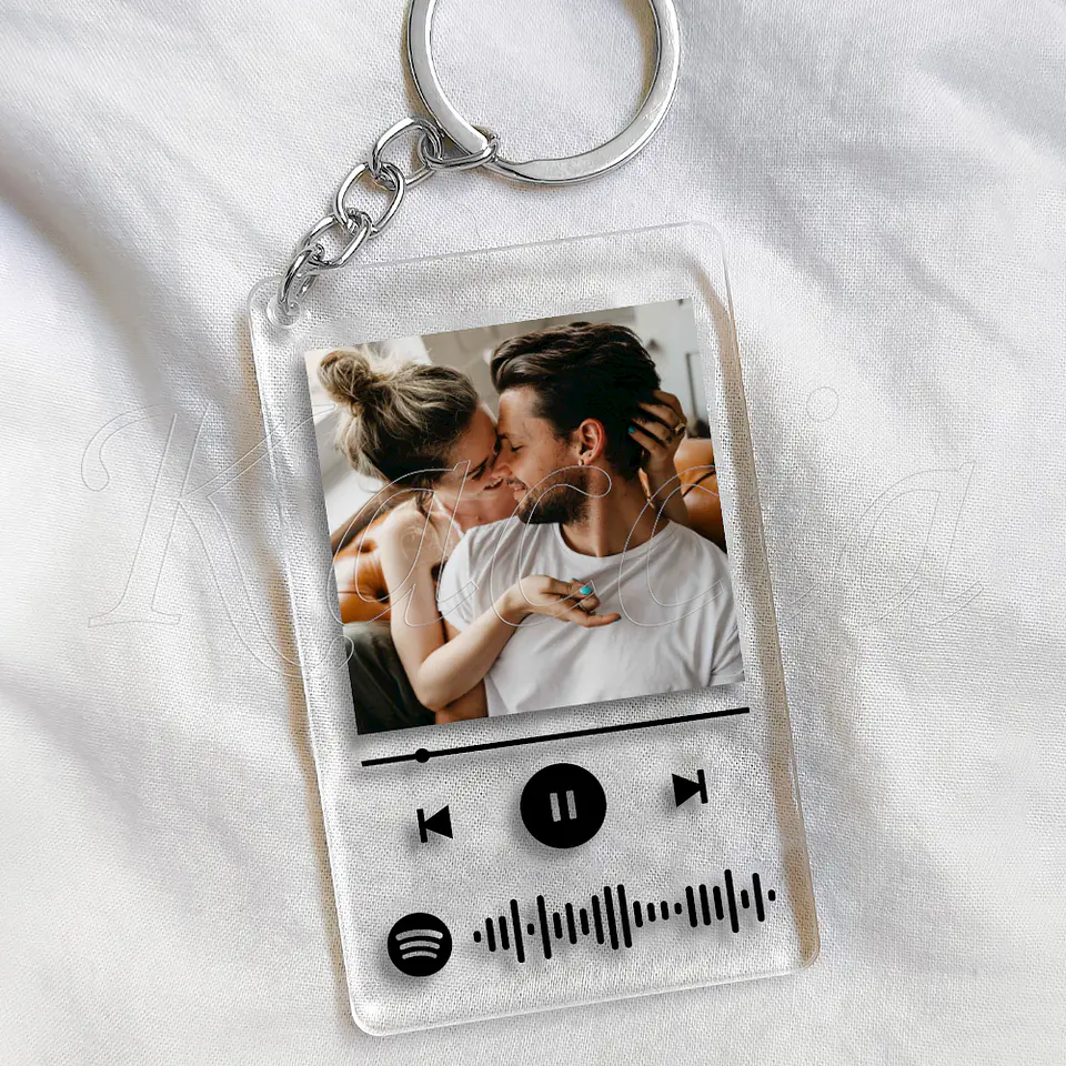 Porta-chaves Personalizado Spotify Acrílico com Foto 5