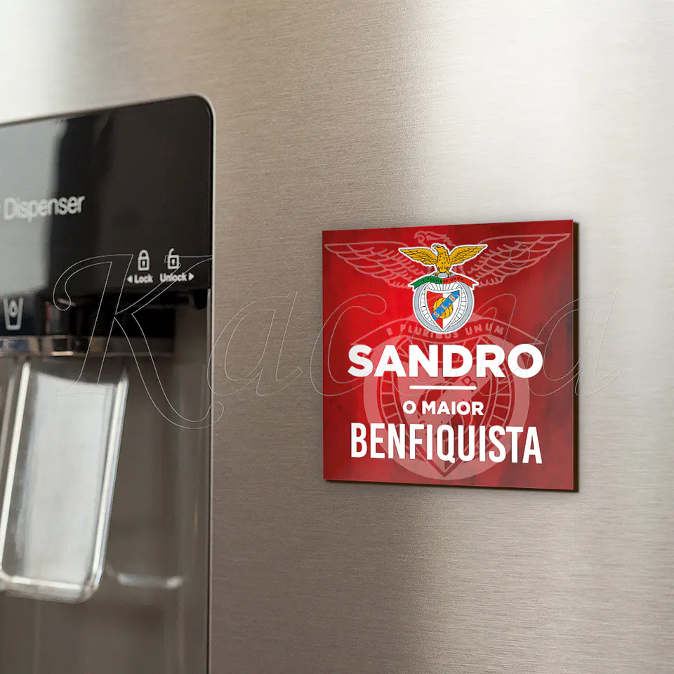 Íman Personalizado Quadrado Maior Benfiquista 1