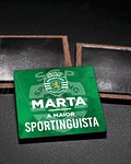 Íman Quadrado Personalizável Maior Sportinguista