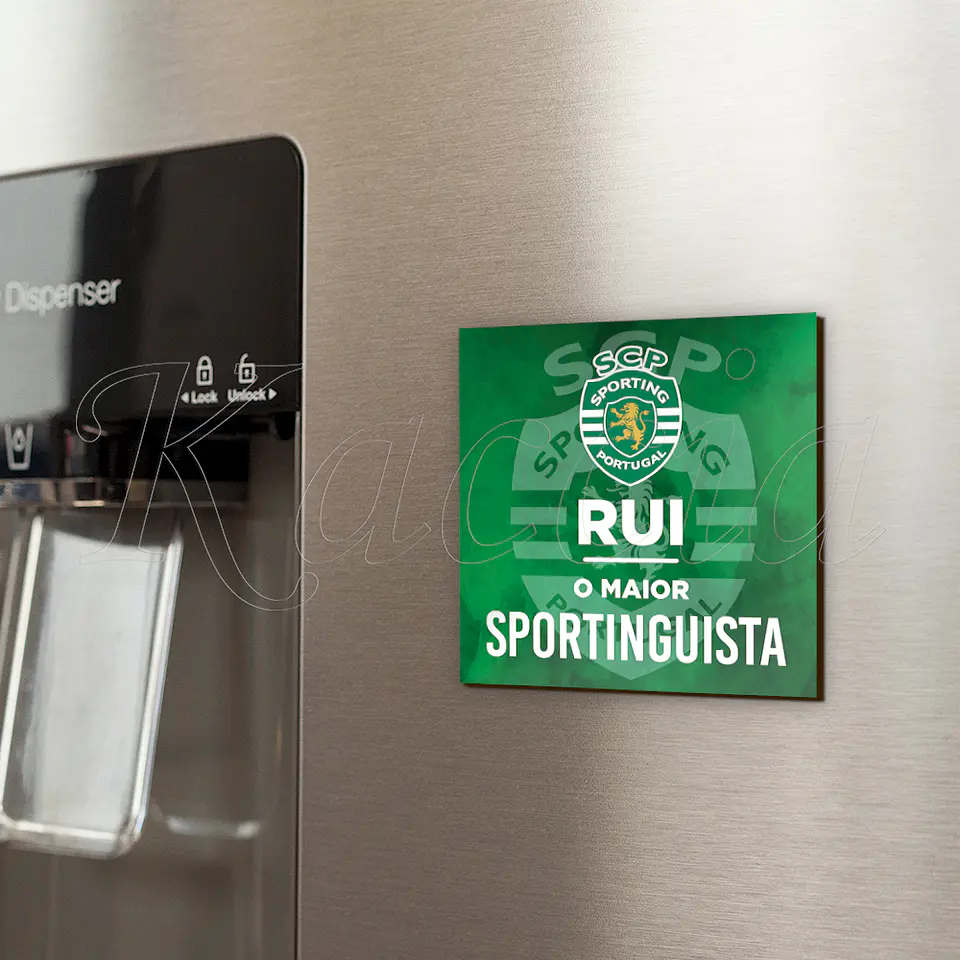 Íman Personalizado Quadrado Maior Sportinguista 1