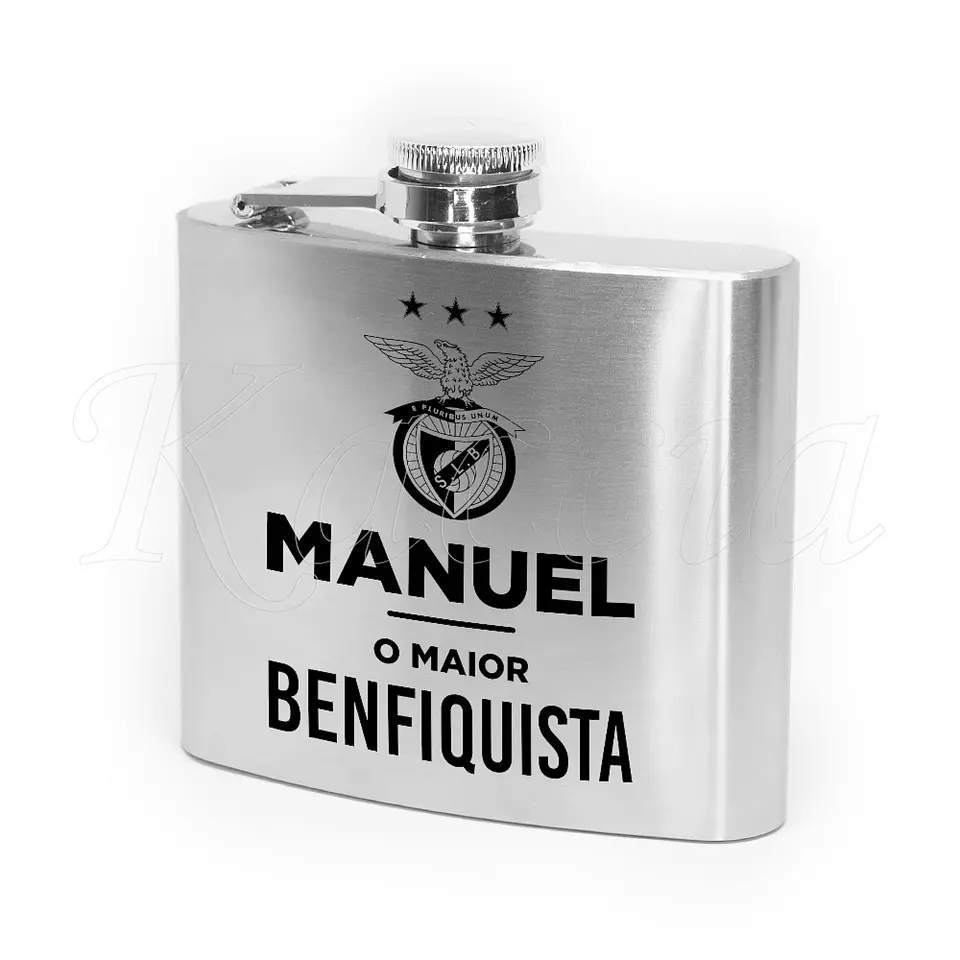 Garrafa de Bolso Personalizada Maior Benfiquista 1