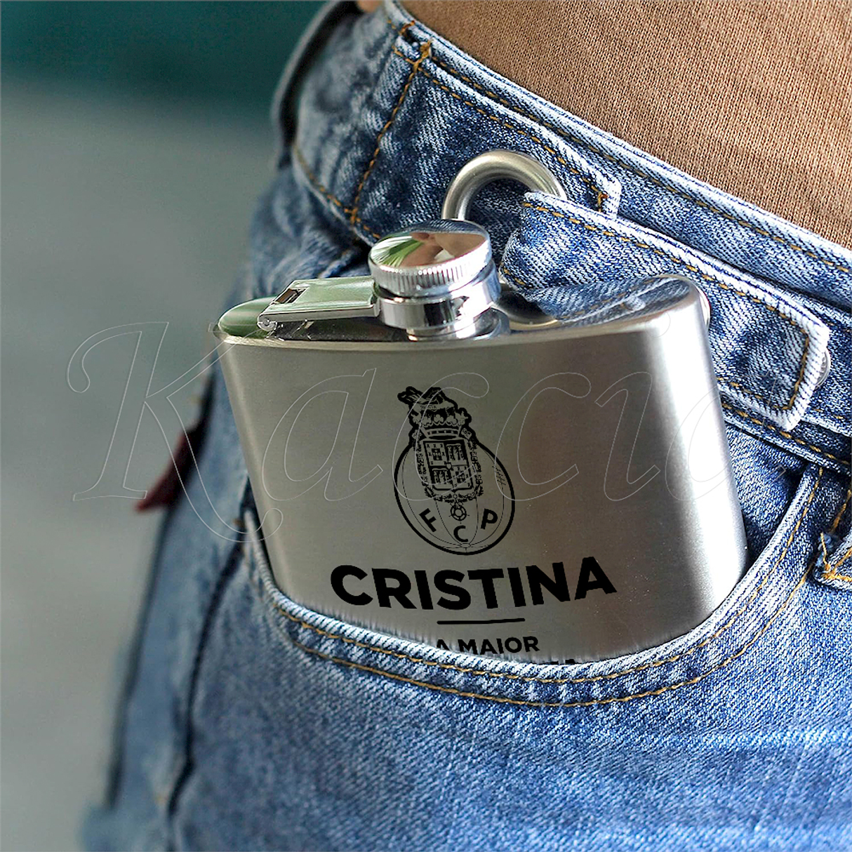 Garrafa de Bolso Personalizável Maior Portista 5