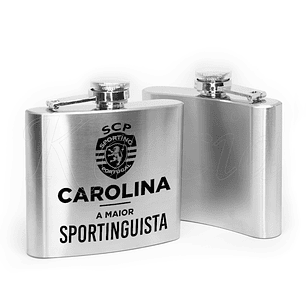 Garrafa de Bolso Personalizada Maior Sportinguista