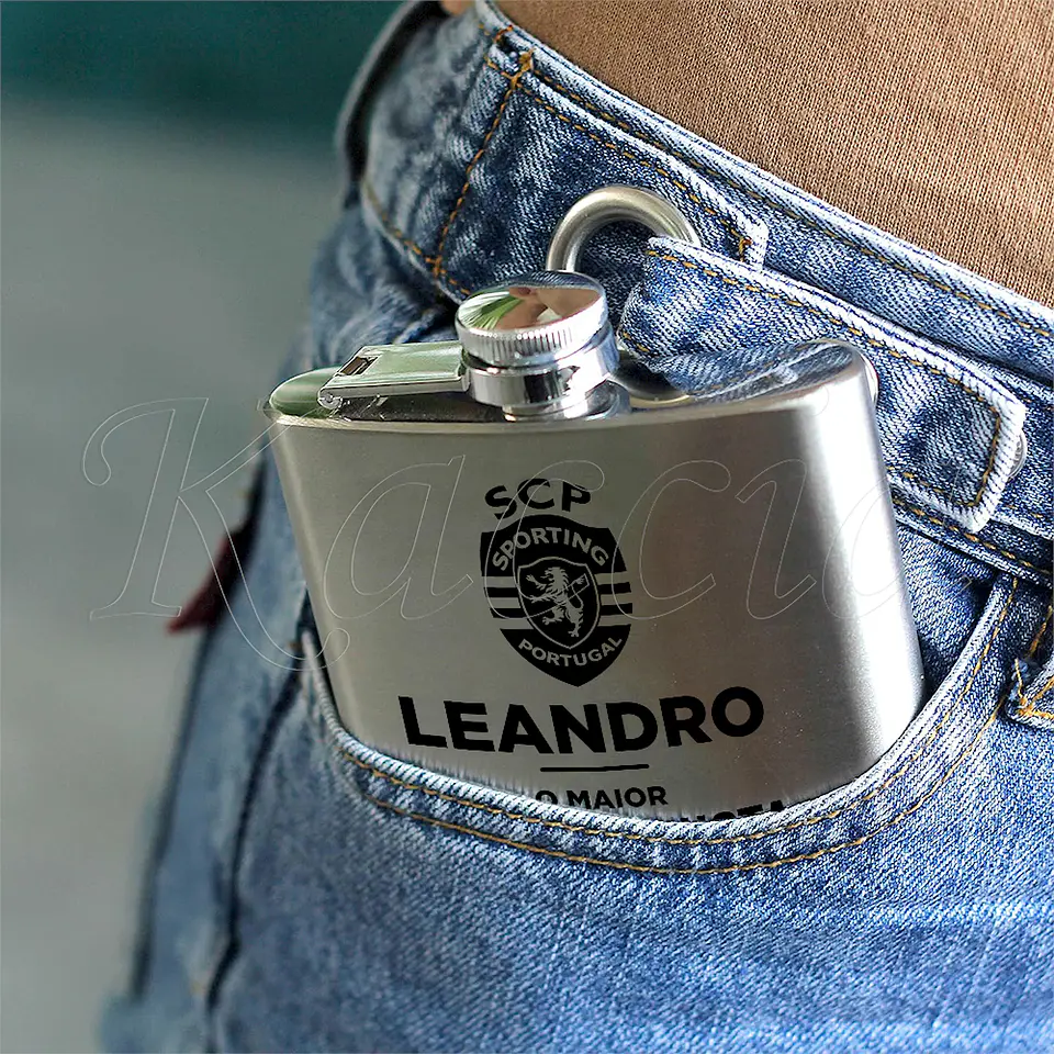 Garrafa de Bolso Personalizada Maior Sportinguista 5