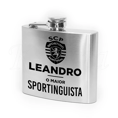 Garrafa de Bolso Personalizada Maior Sportinguista