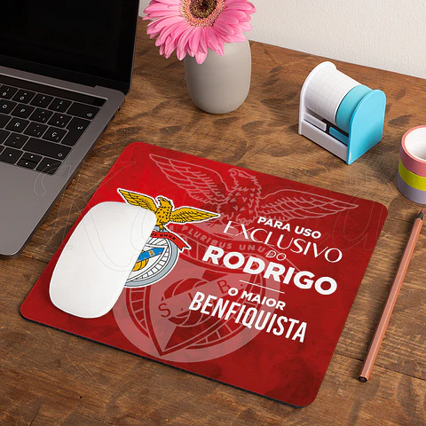 Tapete de Rato Personalizado Maior Benfiquista