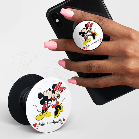 Pop Socket Personalizado Mickey & Minnie
