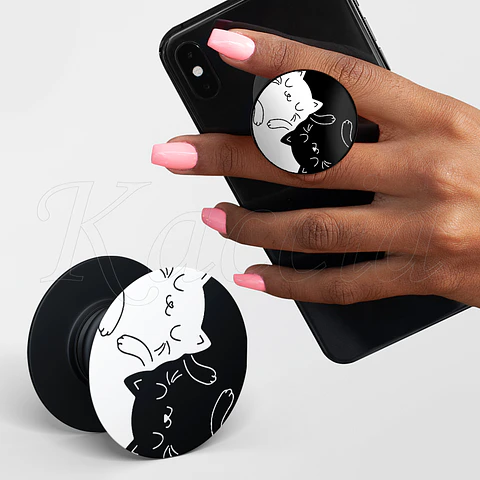 Pop Socket Yin Yang Cat