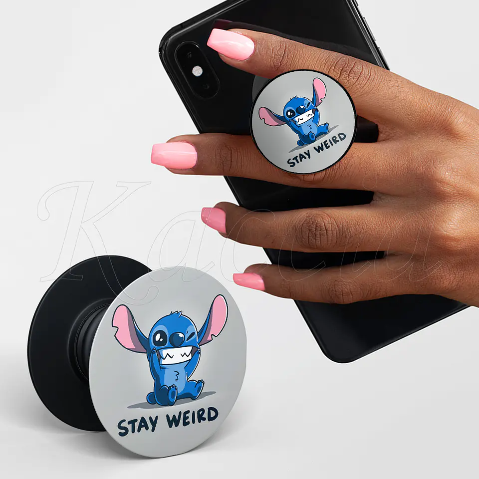 Pop Socket Stay Weird Stitch 1