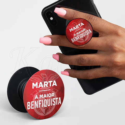 Pop Socket Personalizado SL Benfica com Nome