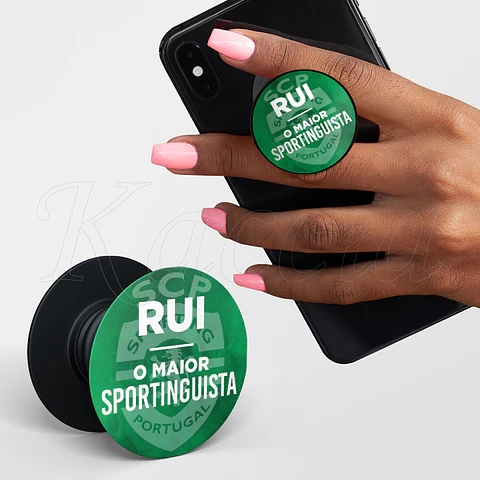 Pop Socket Personalizado Sporting Clube de Portugal com Nome
