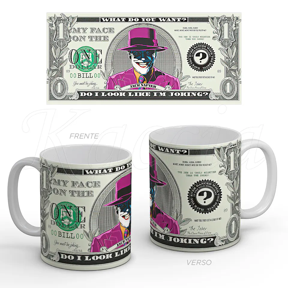 Caneca Joker Dollar Bill 1