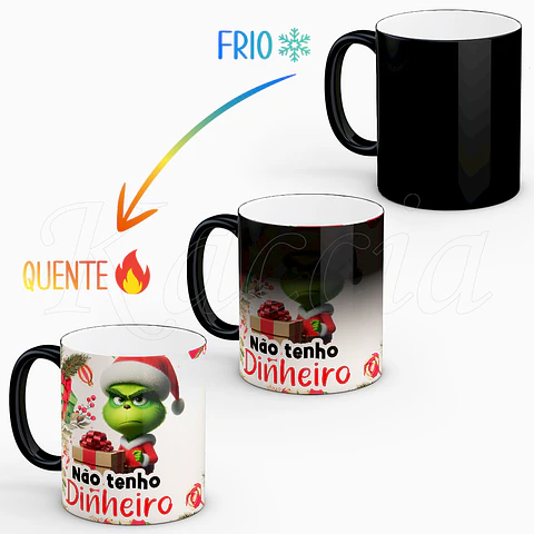 Caneca Natal Grinch Presente Sou Eu