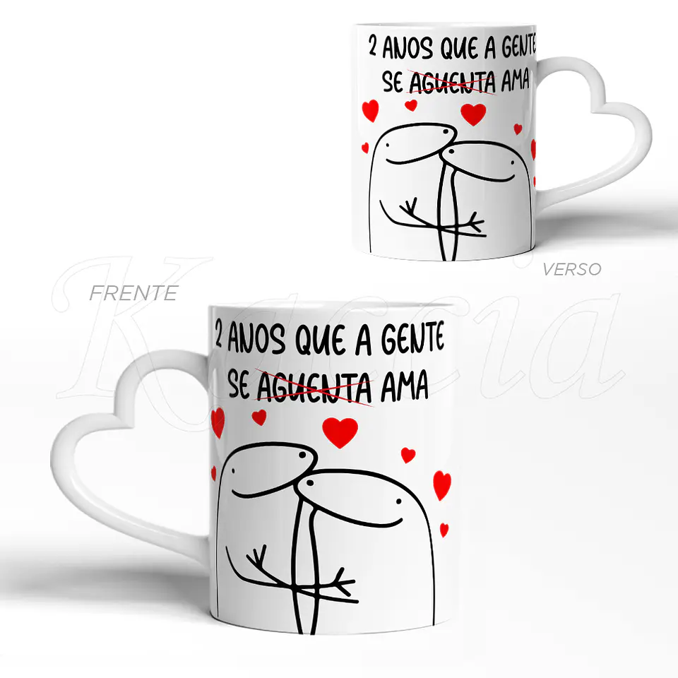 Caneca Personalizada Se Aguenta Ama Flork 3