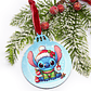 Bola de Natal Personalizável Stitch com Nome Blue - Thumbnail 2