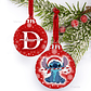 Bola de Natal Personalizável Stitch com Nome Snow - Thumbnail 1
