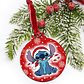 Bola de Natal Personalizável Stitch com Nome Snow - Thumbnail 2