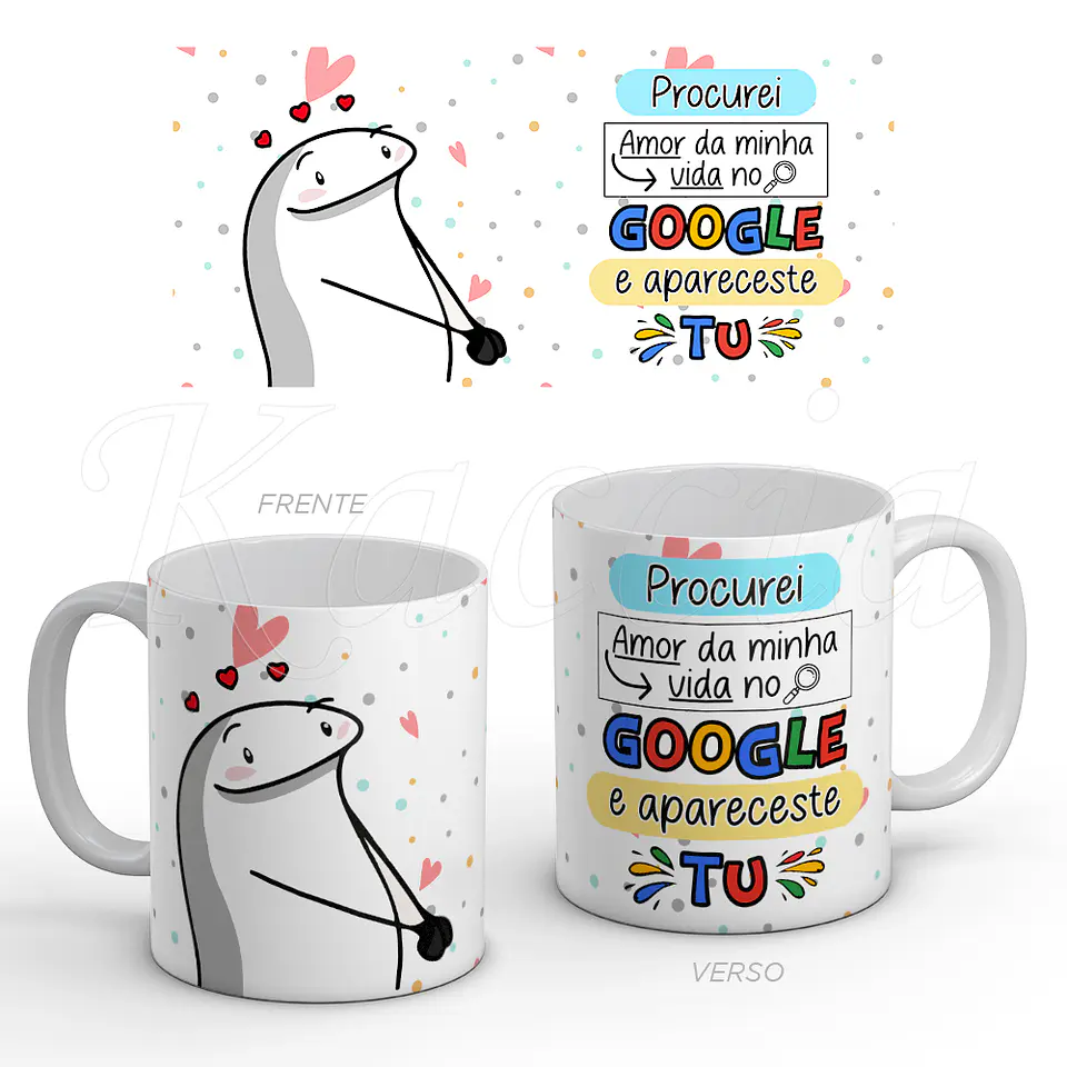 Caneca Amor da Minha Vida Google Flork 1