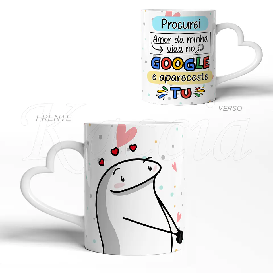 Caneca Amor da Minha Vida Google Flork 3