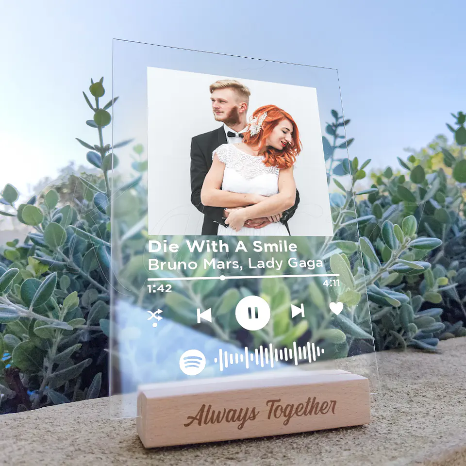 Placa Spotify Personalizada com Foto 4