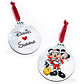 Bola de Natal Personalizável Mickey & Minnie com Nomes - Thumbnail 3