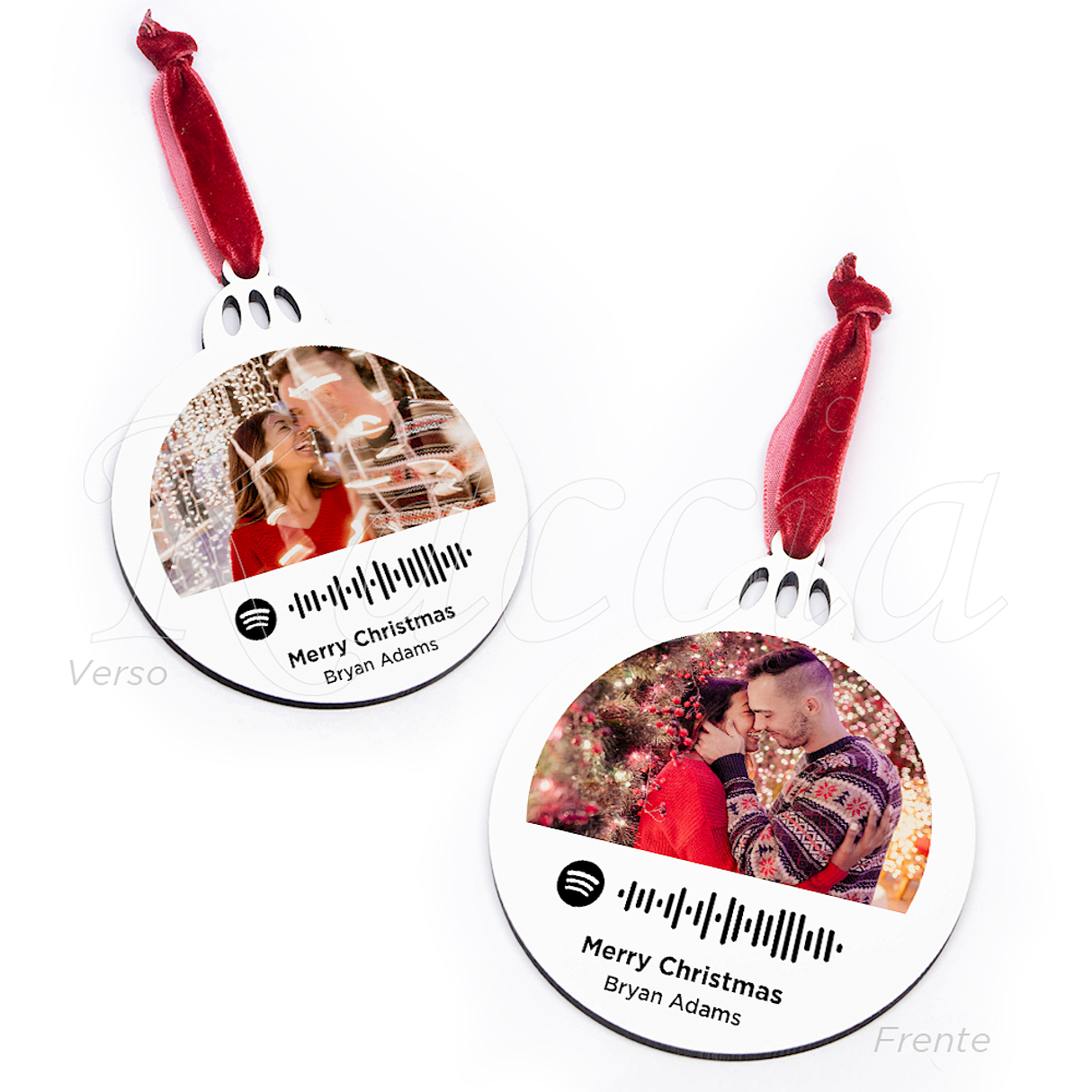 Bola de Natal Personalizável Spotify com Fotos Simply 5