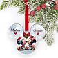 Bola de Natal Personalizável Mickey & Minnie com Nomes - Thumbnail 1