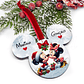 Bola de Natal Personalizável Mickey & Minnie com Nomes - Thumbnail 2