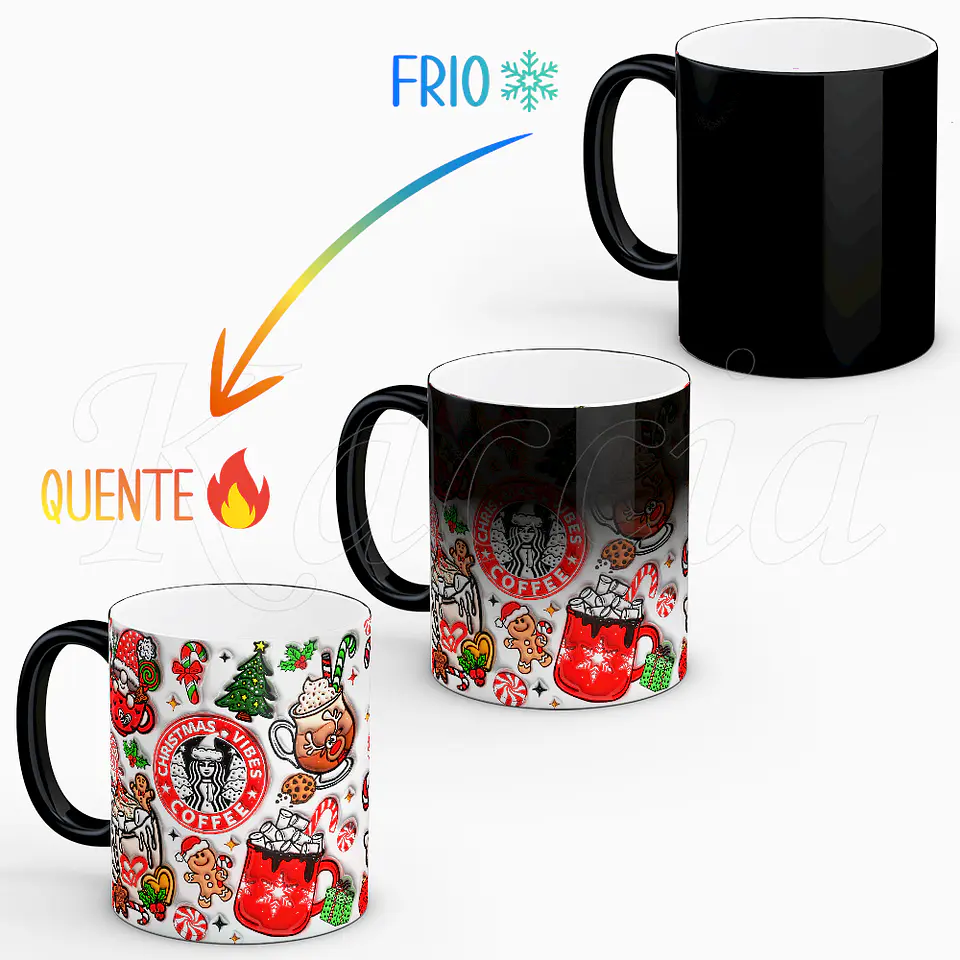 Caneca Natal Christmas Vibes Coffee Starbucks 2