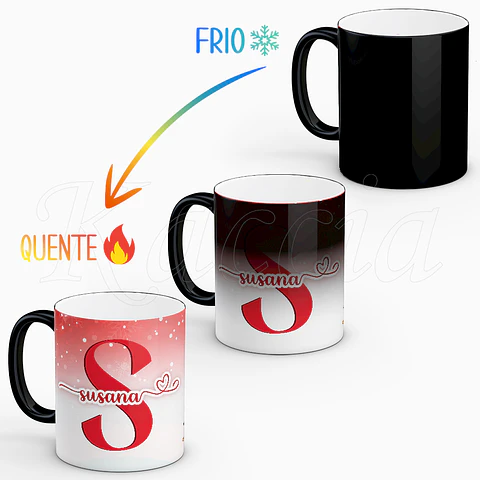 Caneca Personalizada Stitch com Nome Natal Red