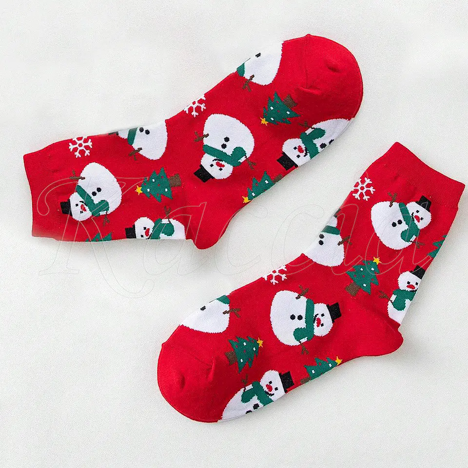 Meias de Natal Boneco de Neve 3