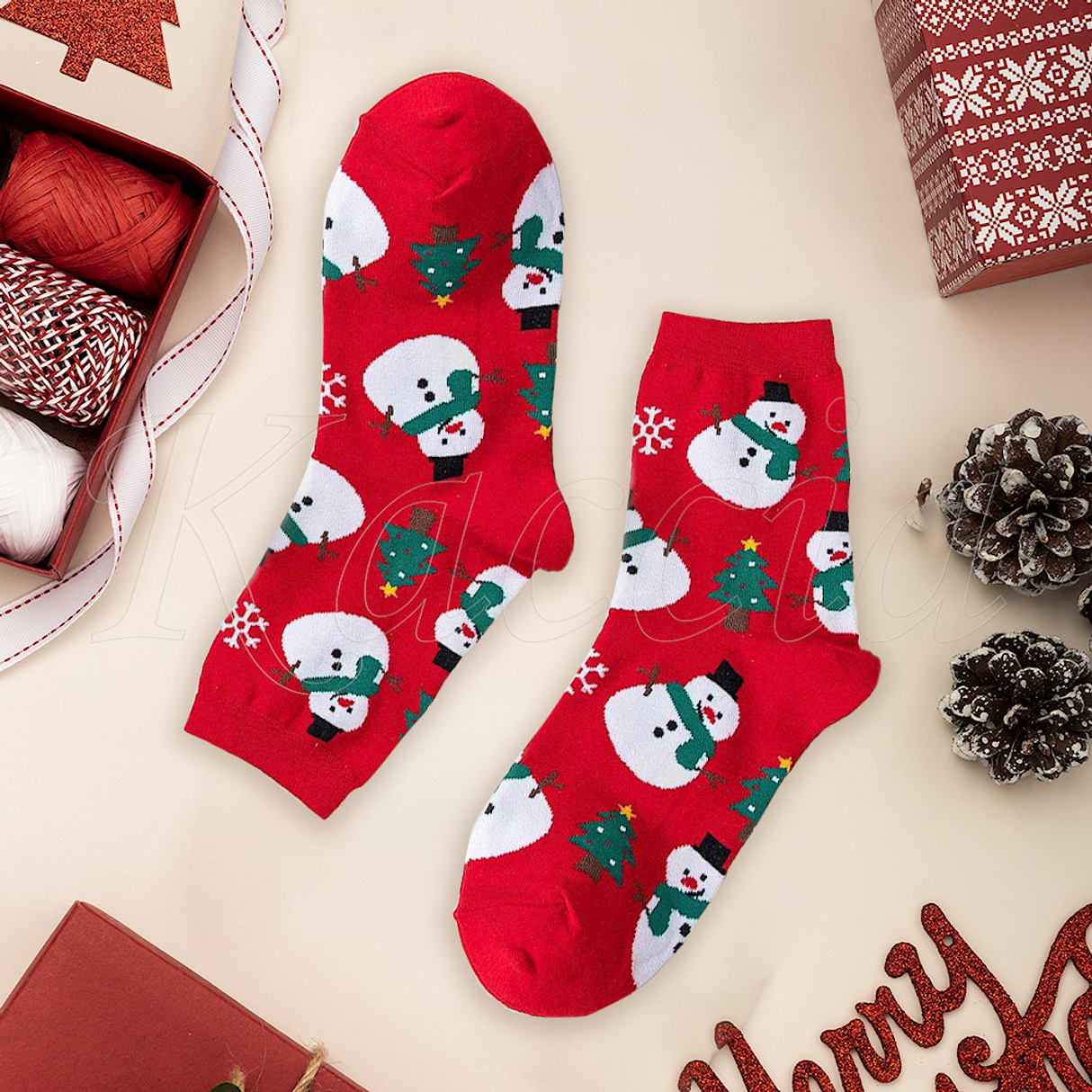 Conjunto Caneca + Meias Feliz Natal com Foto 6