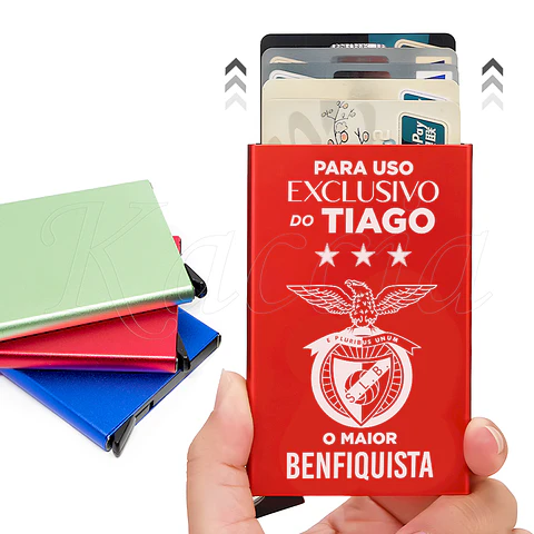 Porta-Cartões Personalizado Maior Benfiquista