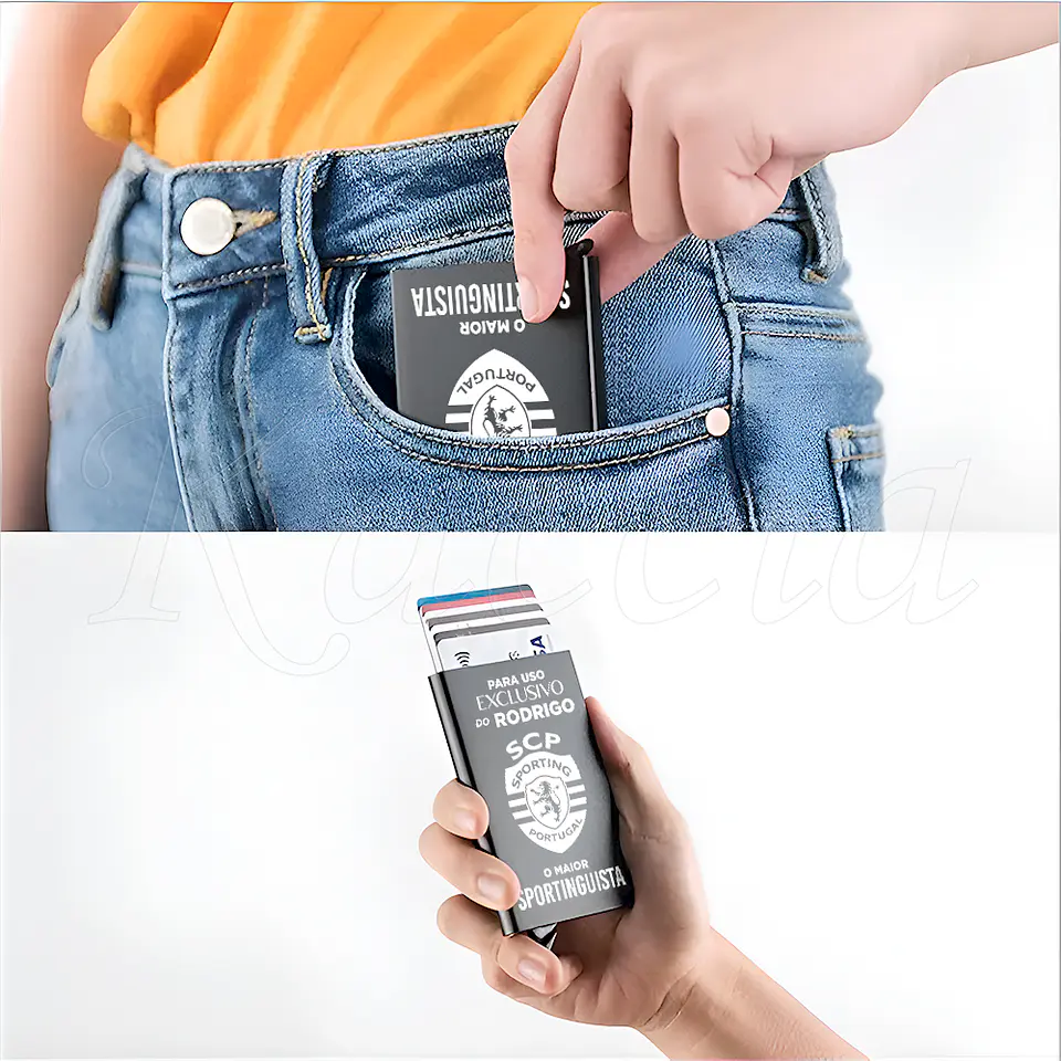 Porta-Cartões Personalizado Maior Sportinguista 6
