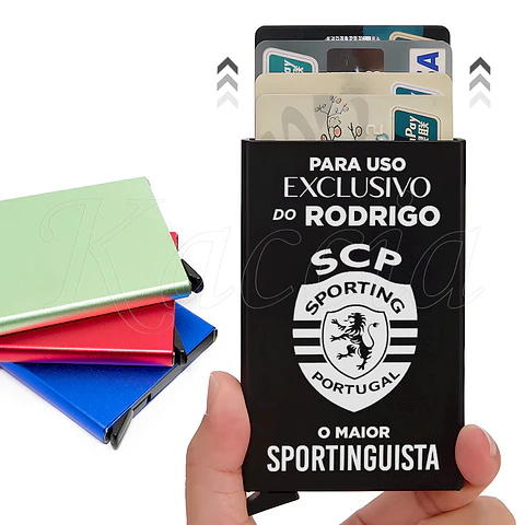 Porta-Cartões Personalizado Maior Sportinguista