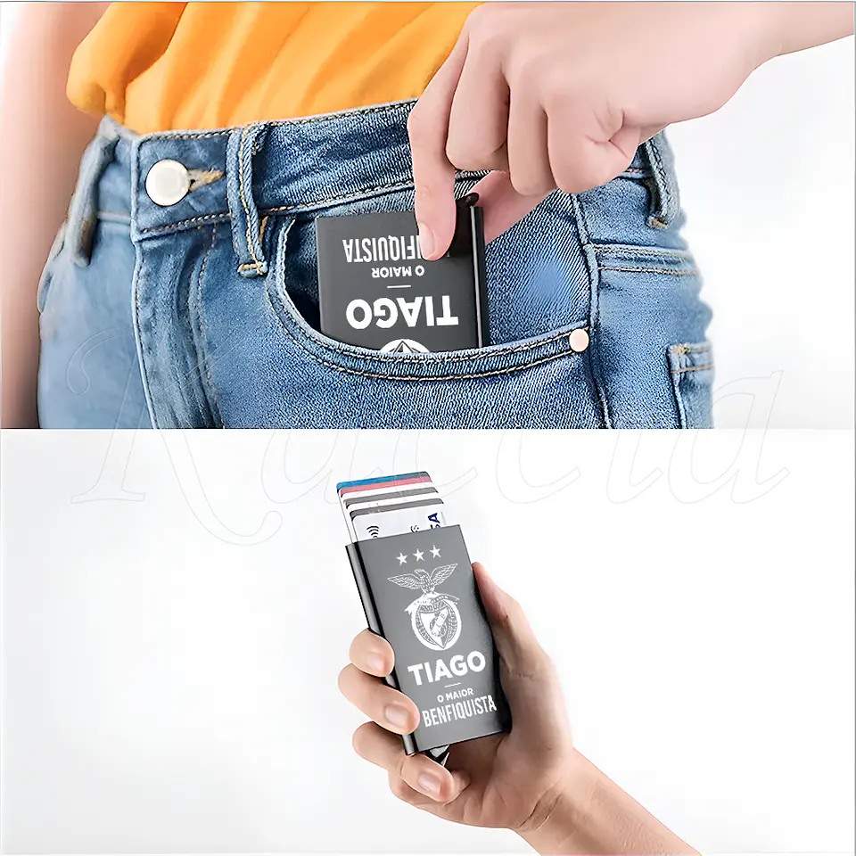 Porta-Cartões Personalizado Maior Benfiquista com Nome 6
