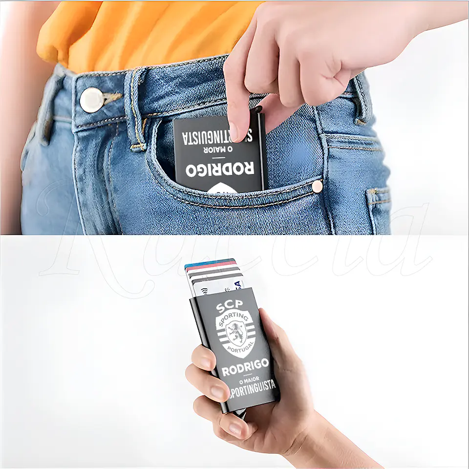 Porta-Cartões Personalizado Maior Sportinguista com Nome 6