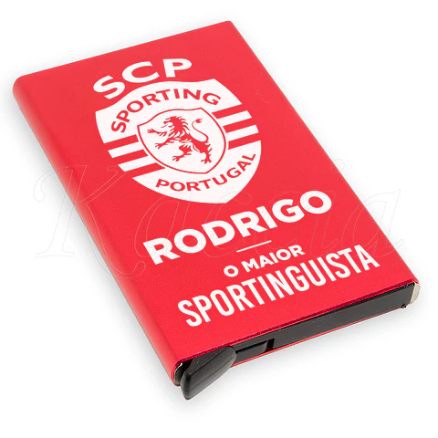 Porta-Cartões Personalizado Maior Sportinguista com Nome