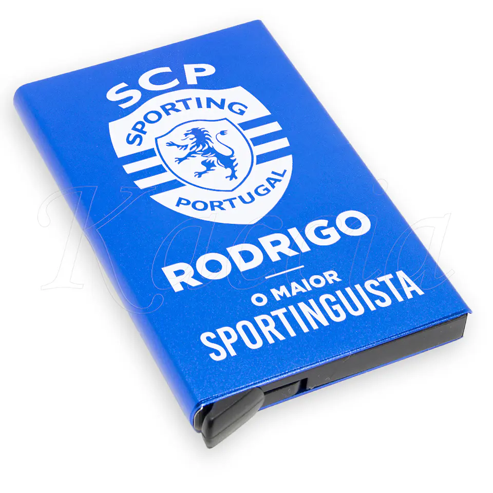 Porta-Cartões Personalizado Maior Sportinguista com Nome 3