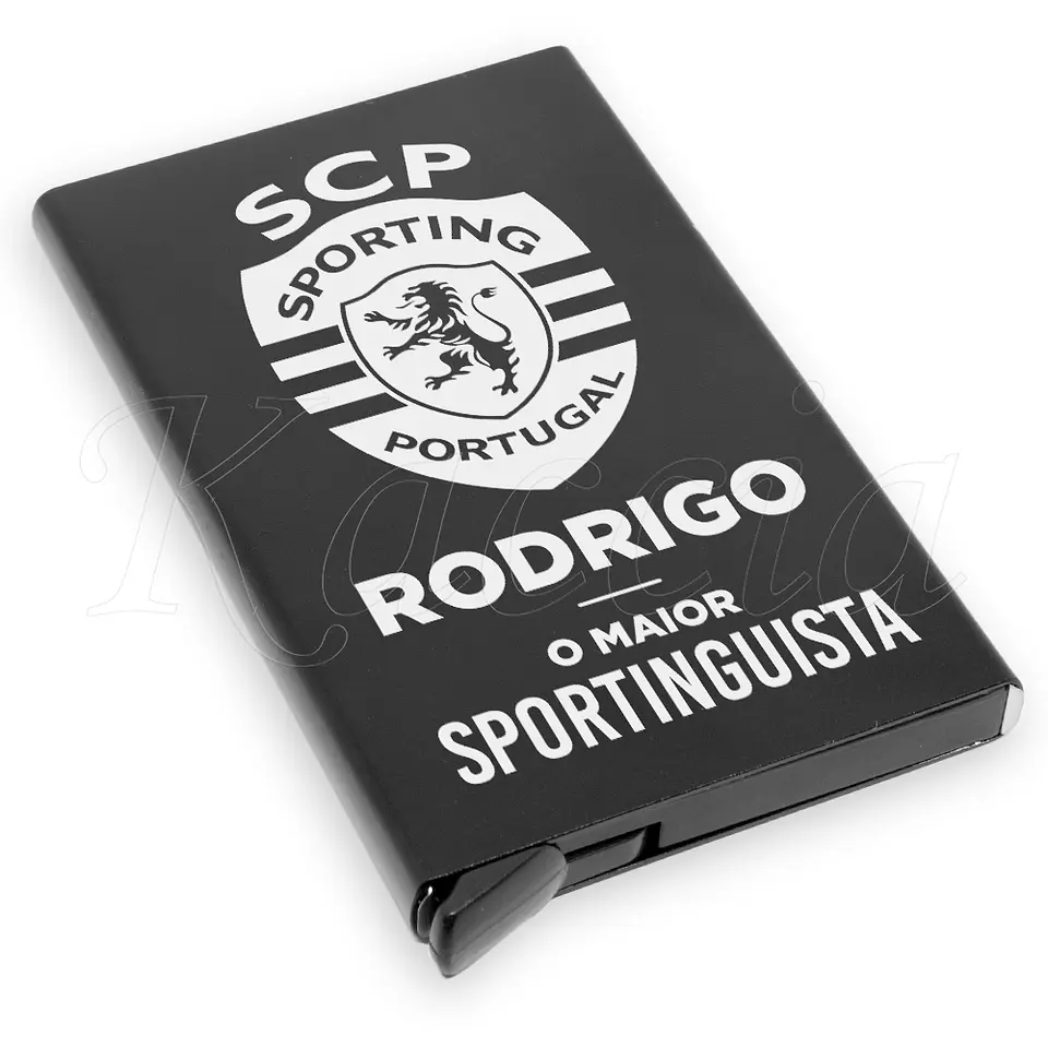 Porta-Cartões Personalizado Maior Sportinguista com Nome 5