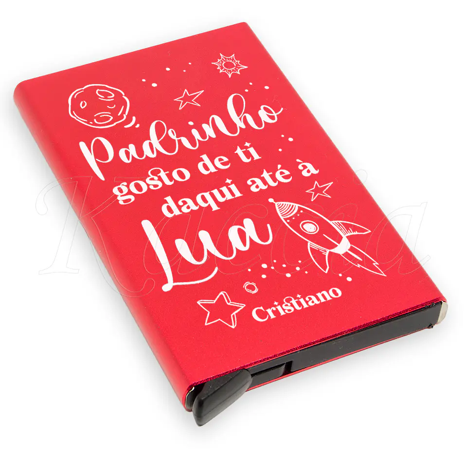 Porta-Cartões Personalizado Gosto de Ti Até a Lua 2