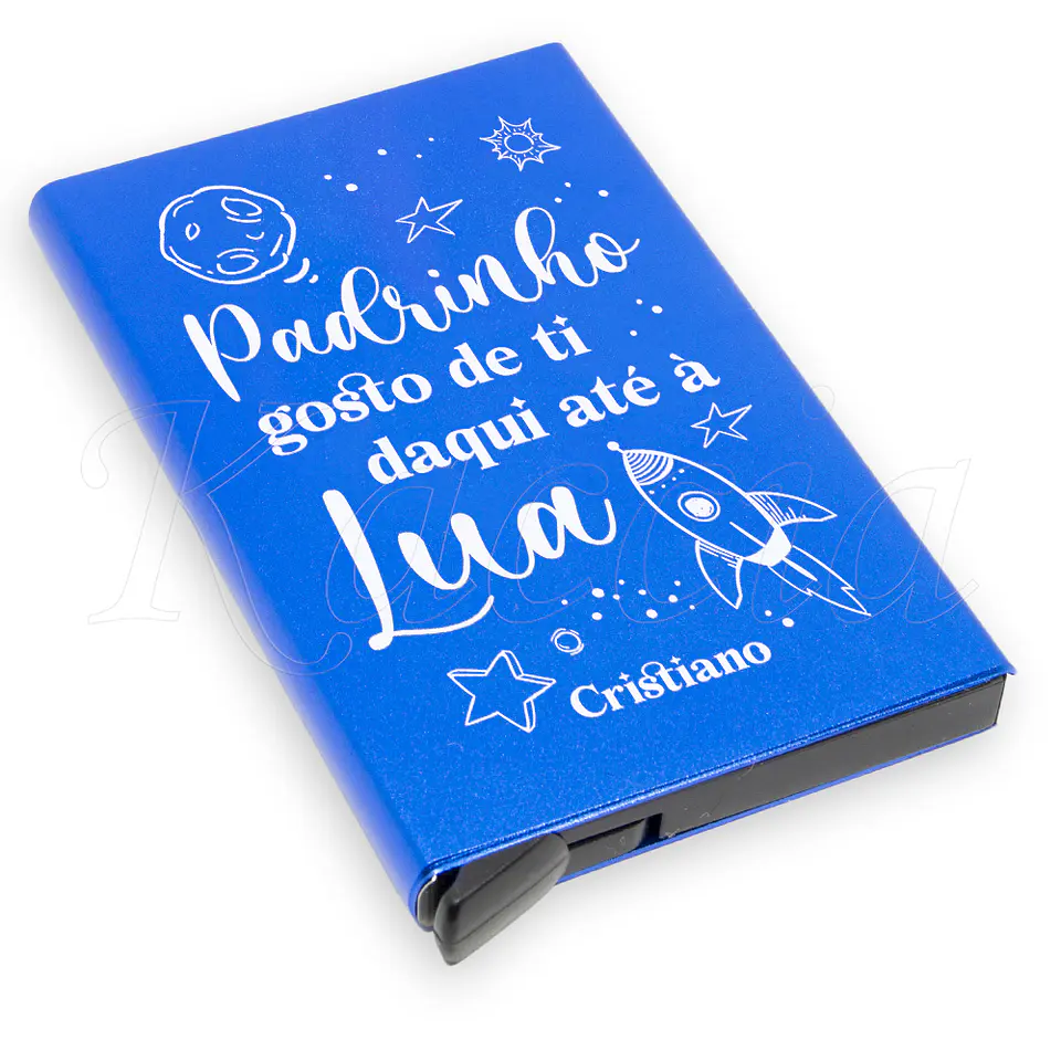 Porta-Cartões Personalizado Gosto de Ti Até a Lua 3