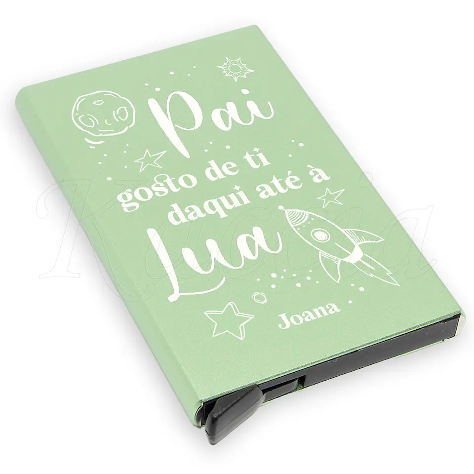 Porta-Cartões Personalizado Gosto de Ti Até a Lua 4