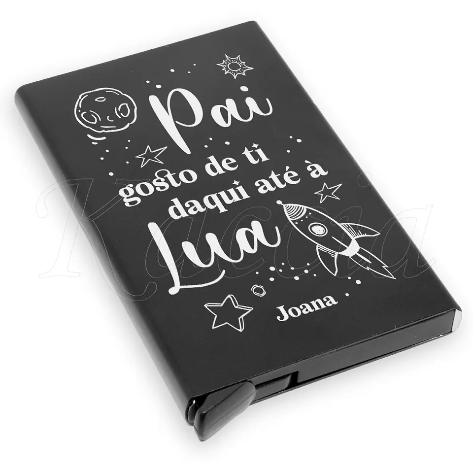 Porta-Cartões Personalizado Gosto de Ti Até a Lua 5