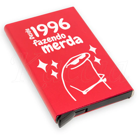 Porta-Cartões Personalizado Fazendo M*rda Flork