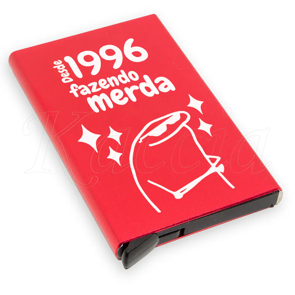 Porta-Cartões Personalizado Fazendo M*rda Flork 2